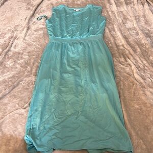 Athleta santorini cinch dress in aqua blue